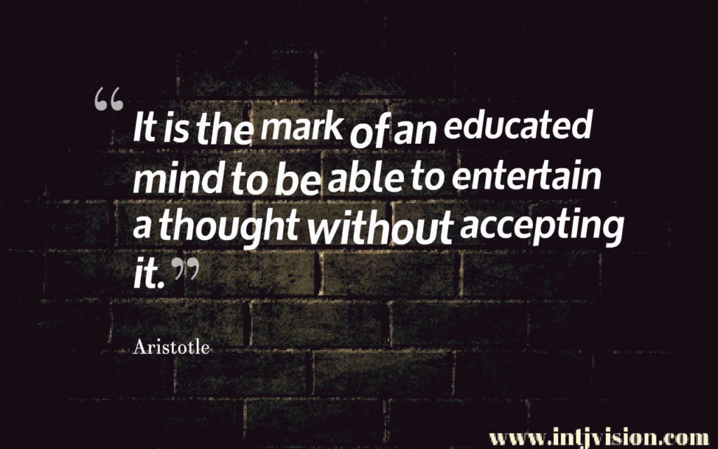 INTJ quote 29