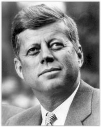 memorable INTJ USA president John F. Kennedy